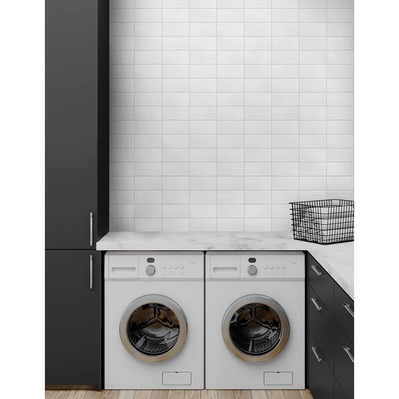 Luxe Haven Rib Tile Peel and Stick Wallpaper