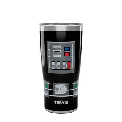 Tervis Traveler Star Wars Darth Vader Breastplate Detail Triple Walled Insulated Travel Tumbler, Stainless Steel
