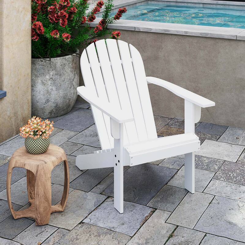 Costway Patio Adirondack Chair with Inclined Seat High Backrest & Wide - See Details
