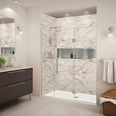 Transolid EHTF68267610C-BK Elizabeth 76" High x 68" Wide Hinged Semi