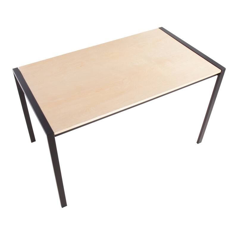 Carbon Loft Yadriel Industrial Black Metal Dining Table