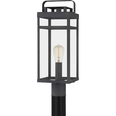 Keaton Outdoor Post Lantern - Mottled Black