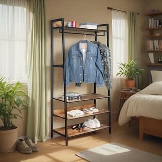 Clothes Rack Steel and Non-woven Fabric 34.3 Clothes Rack Steel and Non-woven Fabric 34.3\