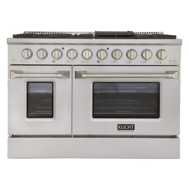 KUCHT Sealed Burner Natural Gas Range Double Oven Interchangeable