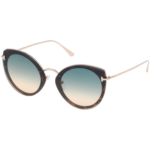 Tom Ford FT0683 53P Jess Blonde Havana Cateye Sunglasses - 63-14-145 - Overstock - 33353128