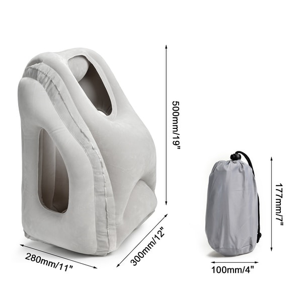 Portable Inflatable Travel Pillow Head Neck Support Cushion for