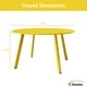 preview thumbnail 20 of 33, Clihome Weather Resistant Round Steel Patio Large Coffee Table