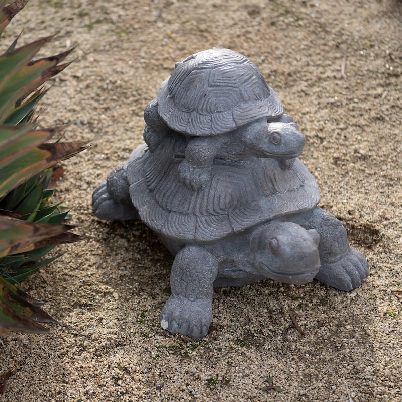 XBrand Turtle Statue, Indoor or Outdoor Décor, Garden Décor, Turtle Garden Statue, Turtle Statuary