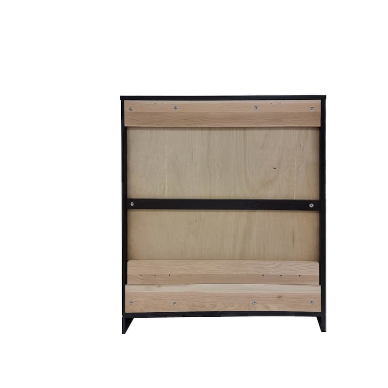 Palace Imports Premium 100% Solid European Oak Hardwood 6-Shelf Modular Bookcase with Bottom Shaker Doors - 32" Wide, 71.5" Tall