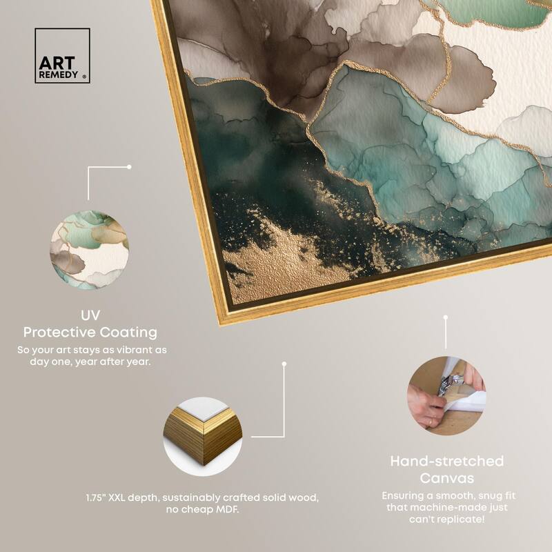 Golden Estuary II Canvas by Art Remedy