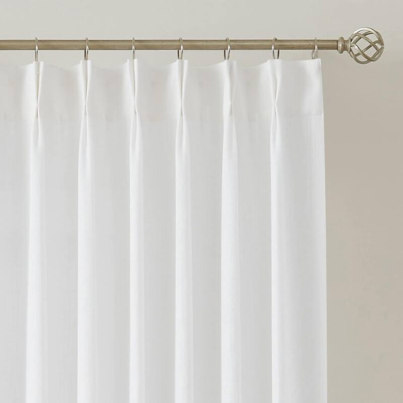 Semi Sheer Curtains Textured Light Filtering Window Curtains