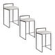 preview thumbnail 11 of 15, Porch & Den Forrest Black Stackable Fully Welded Counter Stool (Set of 3)