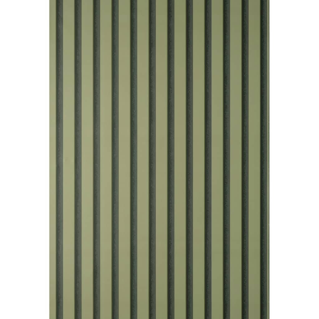 Fine Decor Reggie Olive Vertical Slats Wallpaper