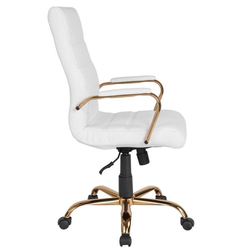 High Back LeatherSoft Executive Swivel Office Chair with Chrome Base