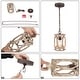preview thumbnail 12 of 11, Clovy Modern Farmhouse 1-Light Solid Wood Lantern Cylinder Pendant for Kitchen Island - D6"x H 69"