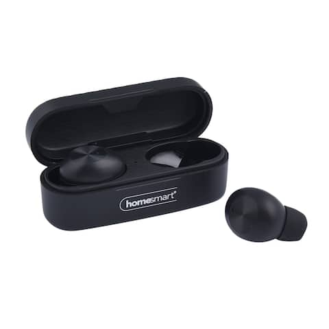 Shop LC HOMESMART Black Bluetooth Music & Calling Function Stereo Wireless Touch Control Earphone with Charger Box