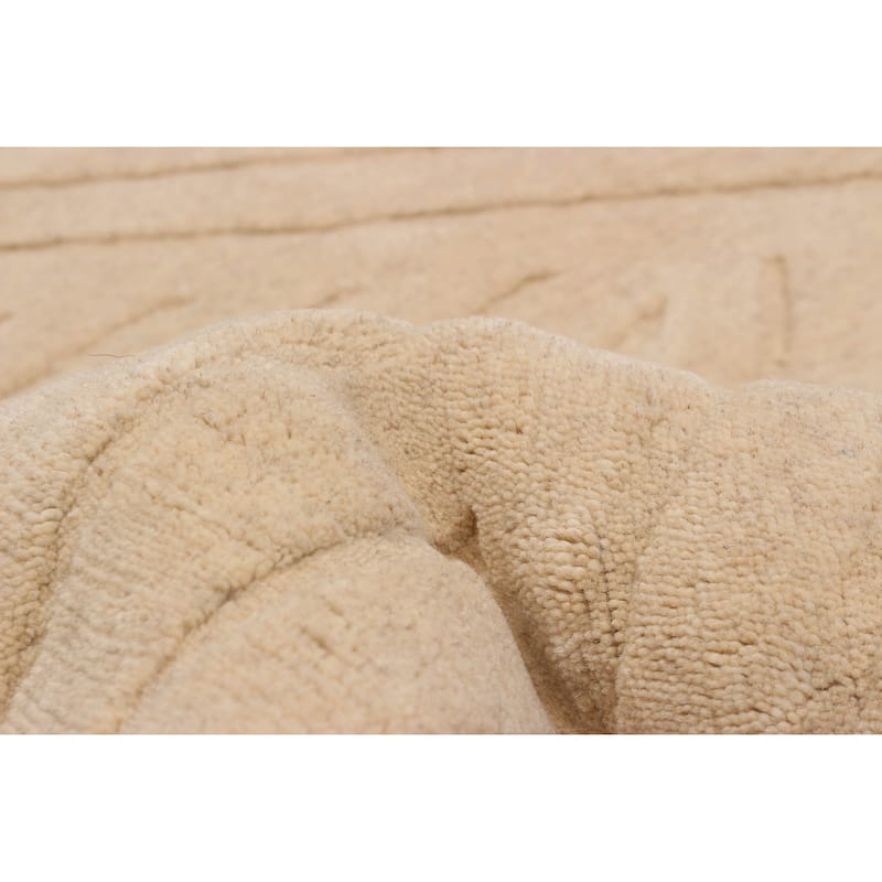 Kashkuli Gabbeh Beige Rug 4'0" x 4'0" - 4'0 x 4'0