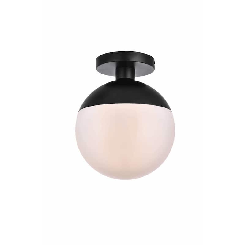 Roseto EGCF83490 Atlante Single Light 10" Wide Semi-Flush Globe