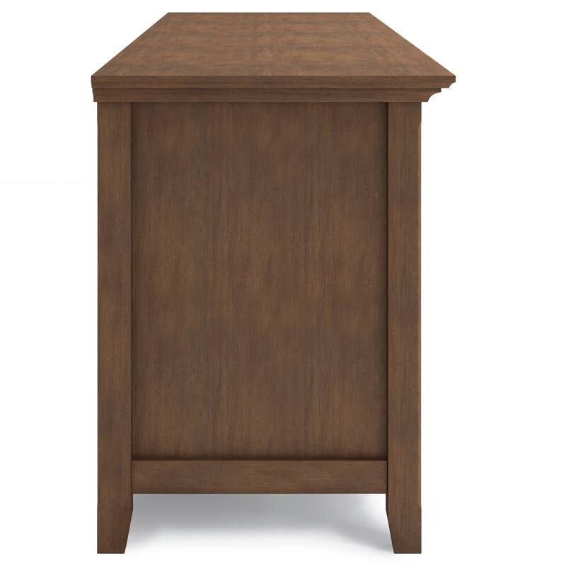 WYNDENHALL Halifax 72 inch Wide Solid Wood Transitional TV Stand - 72"w x 19"d x 26" h