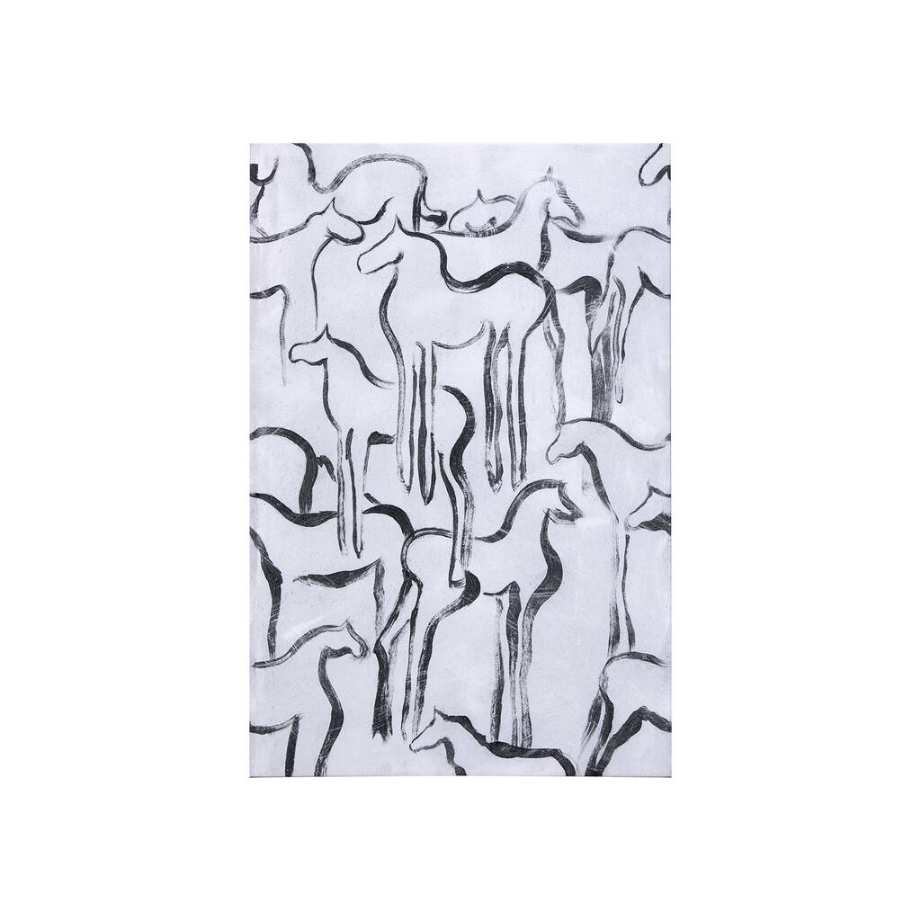 Horse Herd I (30 x 45) Canvas Art Print