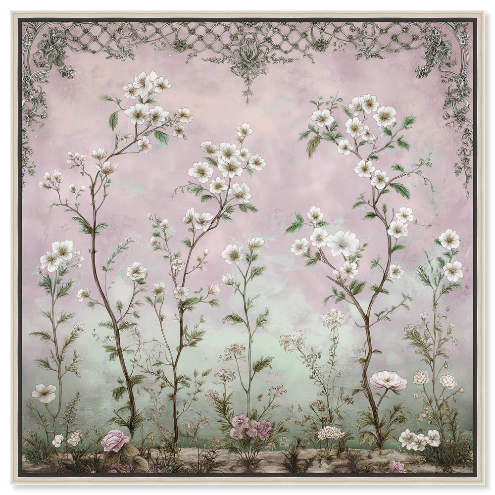 Floral Frieze in Fade Canvas by Art Remedy