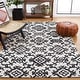 preview thumbnail 4 of 86, SAFAVIEH Handmade Blossom Linna Modern Floral Wool Rug 8' x 10' - Ivory/Black - Rectangle