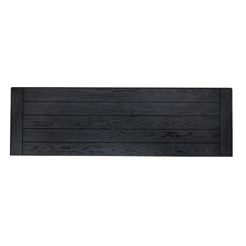 Allyson Park Wirebrushed White Charcoal 6 Drawer Dresser