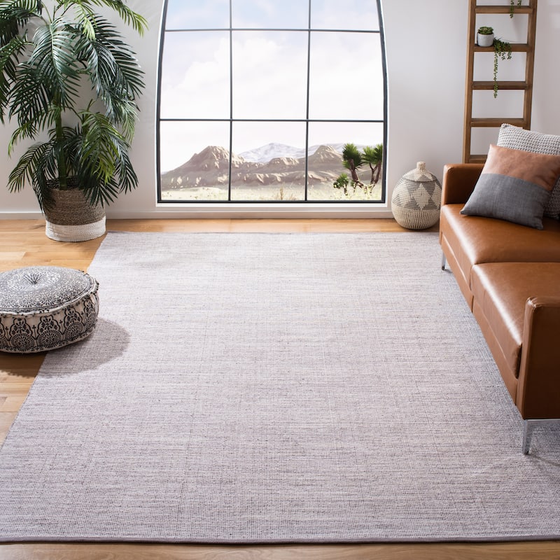 SAFAVIEH Flatweave Montauk Dairi Casual Cotton Rug - 8' x 10' - Silver