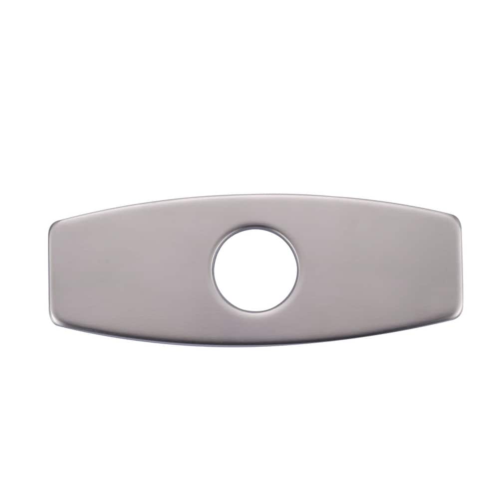 WOWOW Stainless Faucet Deck Plate, Fits 1 to 3 Hole Sinks, 5 Finishes