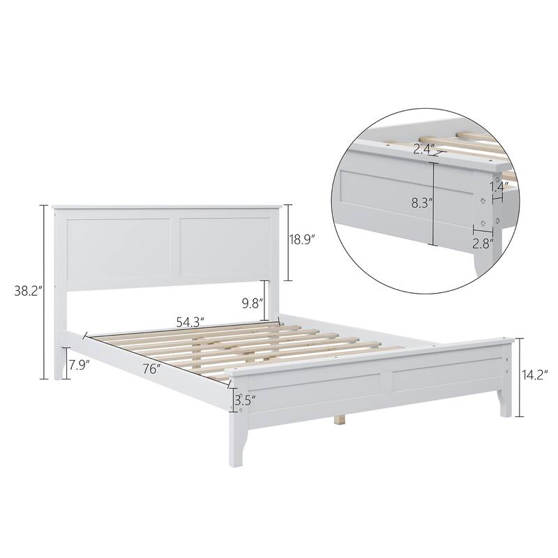Solid Wood Platform Bed