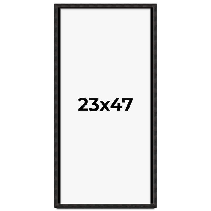 23x47 Shadow Box Black Rustic Barnwood Display Frame | 1.125 Inch