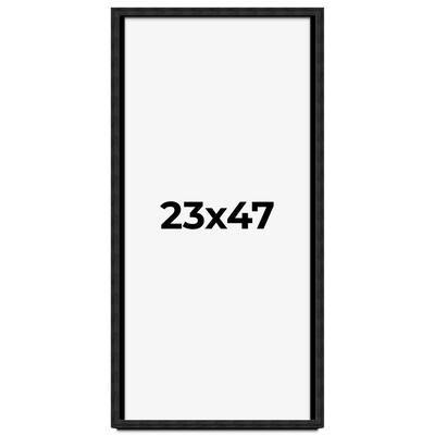 23x47 Shadow Box Black Rustic Barnwood Display Frame | 1.125 Inch