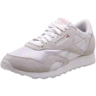 reebok classic nylon white light grey