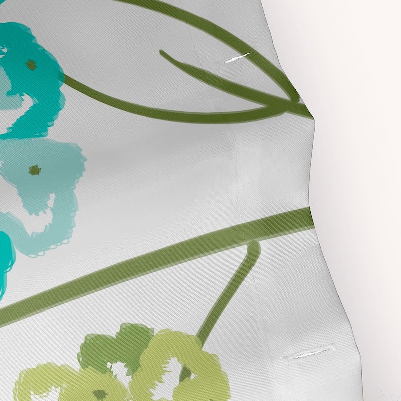 71 x 74-inch Hydrangeas Floral Print Shower Curtain