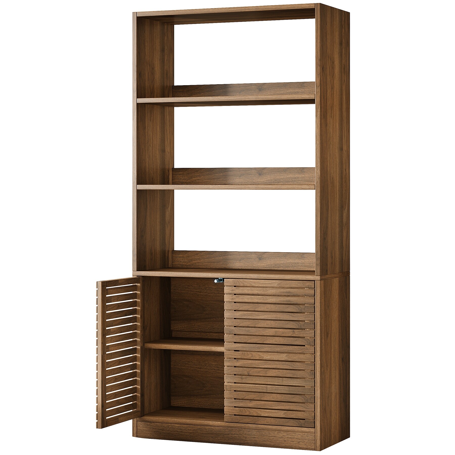 68 Tall Bookshelf Bookcase with Cabinet and Shelves for Home Office On Sale Bed Bath Beyond 42255380