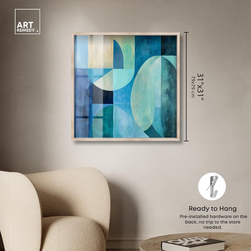Color Blocks II Shadowbox by Art Remedy
