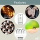 preview thumbnail 12 of 11, Just Relax Four Corner Post Bed Canopy Set With LED Lights and Remote, White, Full-Queen-King