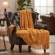 preview thumbnail 66 of 77, Chanasya Textured Boho Knit Throw Blanket With Tassels