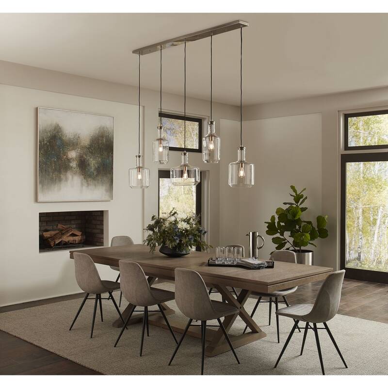 Latrobe Collection Brushed Nickel One-Light Pendant - 17.320" x 19.690" x 17.320"