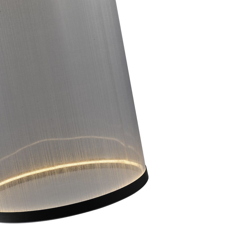 Artcraft Cora Integrated LED Pendant - Black Finish