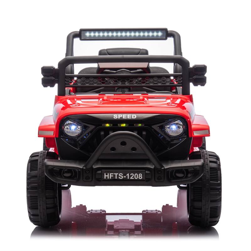 12V Kids Ride-On Truck for Toddlers with Remote Control Dual Drive Shock Absorption and Educational Features