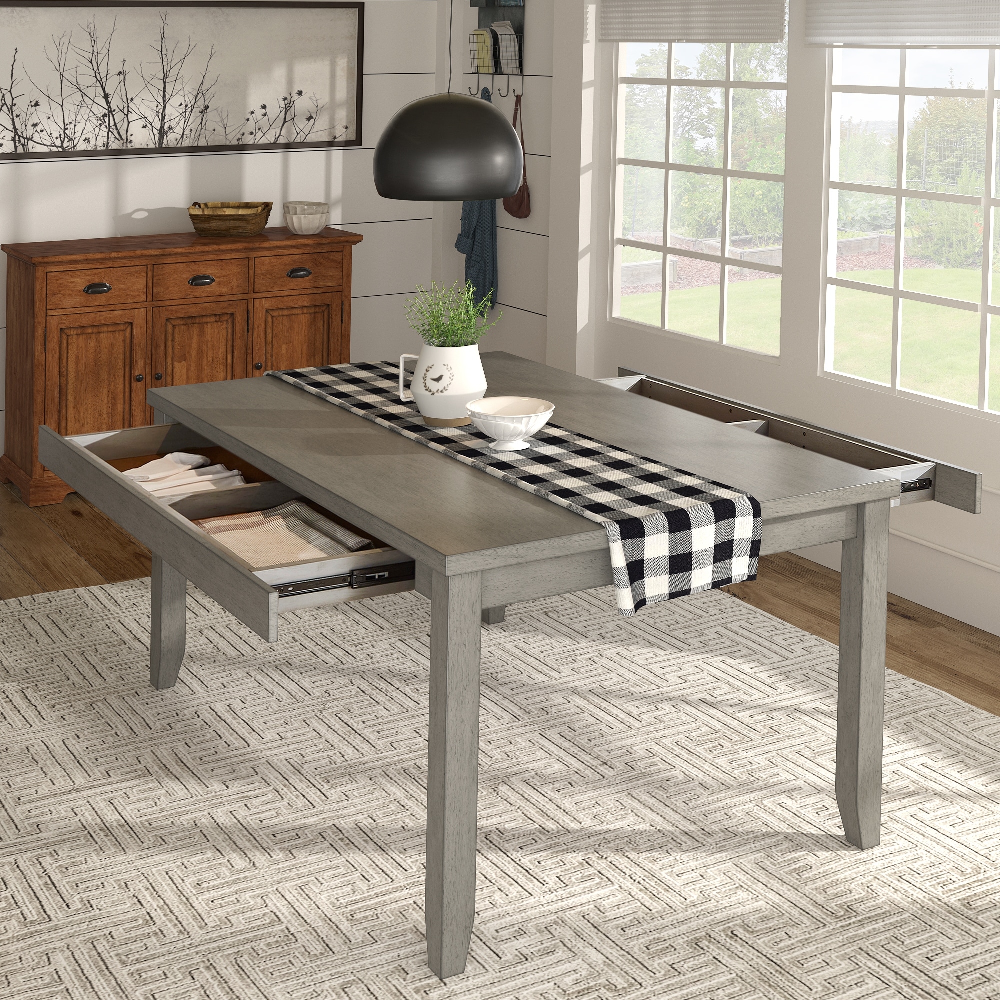 Counter height hotsell table with drawers