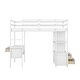 preview thumbnail 5 of 22, Twin Size Loft Bed with Built-in Desk, Drawers, Storage Shelves, and Cabinets