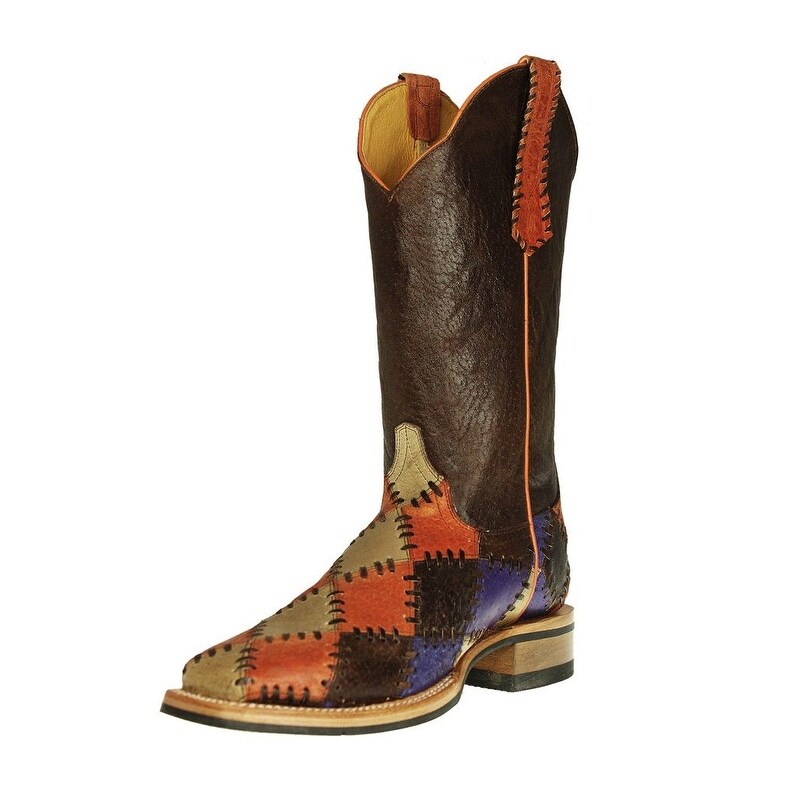 orange cowboy boots womens