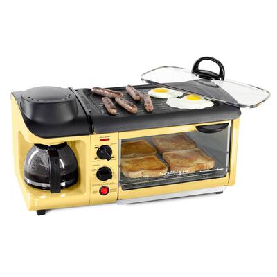 Nostalgia Retro 3-in-1 Family Size Non Stick Electric Grill