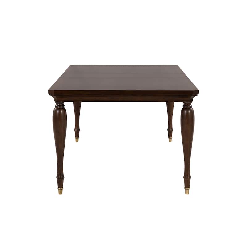 Furniture of America Prylen Modern 7-Piece Dark Cherry Solid Wood Extendable Dining Set