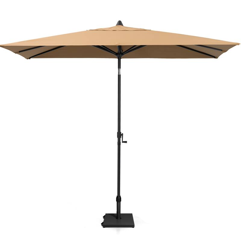 Pellebant Outdoor 9 x 5 FT Patio Market Umbrella Rectangular with Wheels Base