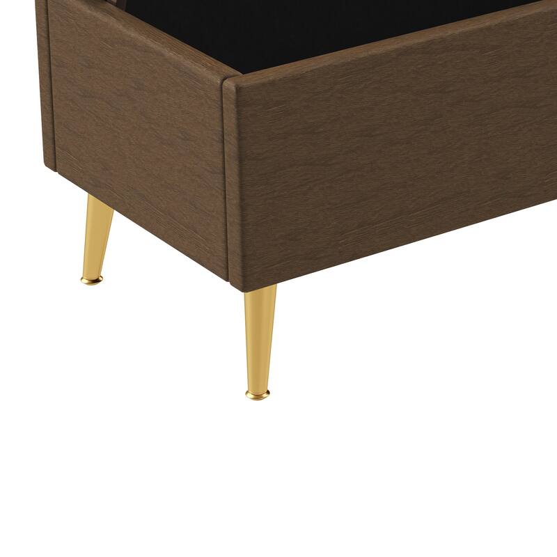 GDFStudio - Tufted 44.7" Boucle Upholstered Storage Ottoman Bench