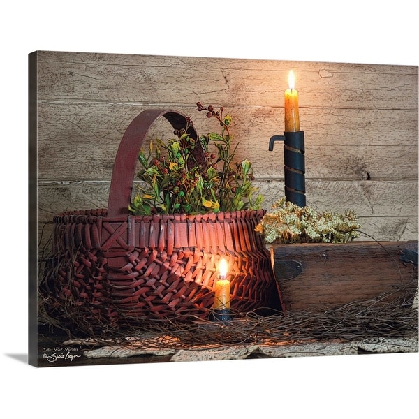 "The Red Basket" Canvas Wall Art