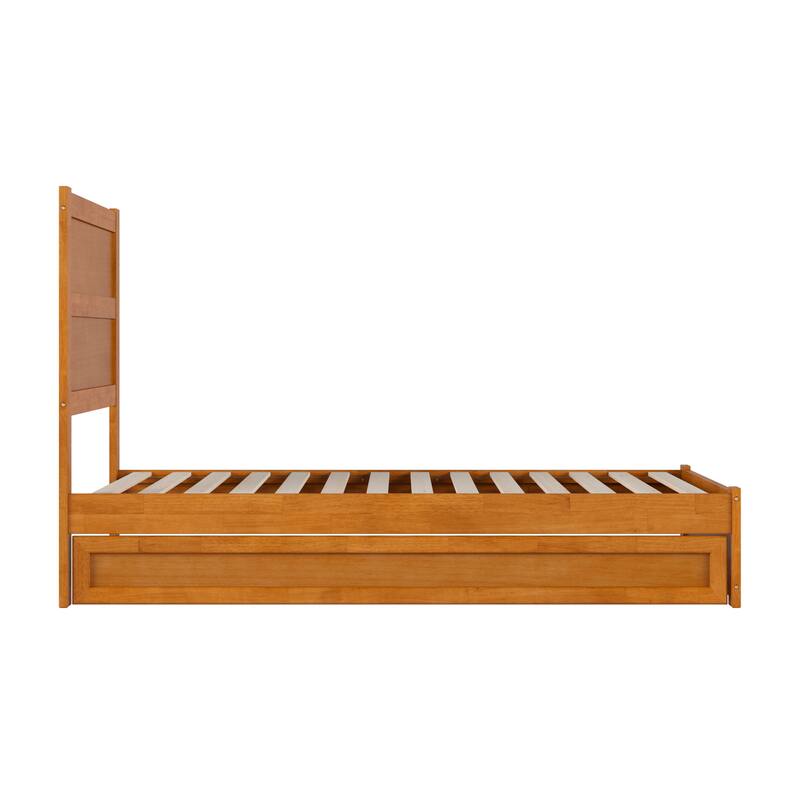 Aveline Wood Platform Bed with Matching Footboard & Trundle
